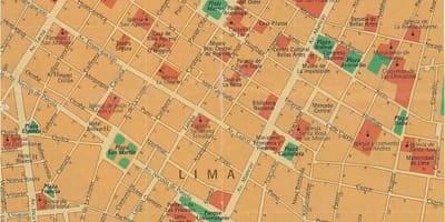 Lima kaupungin kartta