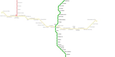 Kartta Liman metro 