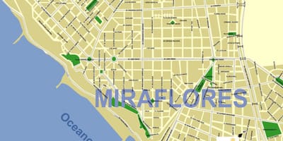 Miraflores Lima kartta